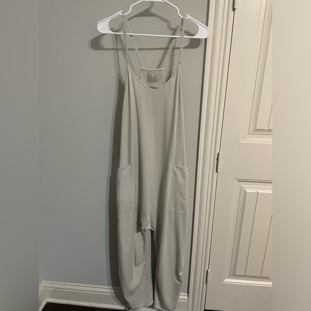 Free People Movement Hot Shot Onesie in Green Smoke